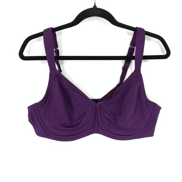 Cacique Bra Women's 38C Lightweight T-Shirt Adjustable Straps Purple *SAMPLE - Picture 1 of 5